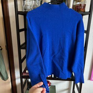 Tahari Blue Turtleneck Sweater